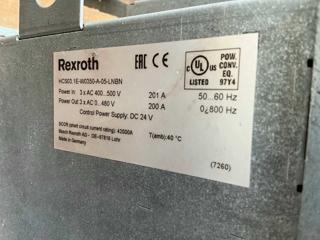 Rexroth indradrive c hcs03.1e-w0350-a-05-lnbn frequentieregelaar - afbeelding 5 van  5