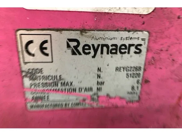 Reynaers alu presse - afbeelding 5 van  6
