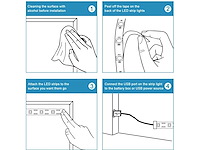 Rgb led strip 5m – complete kit met afstandsbediening en adapter (x6) - afbeelding 4 van  5