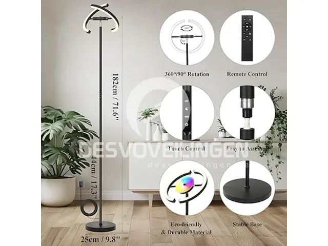 Rgb led vloerlamp - afbeelding 3 van  3