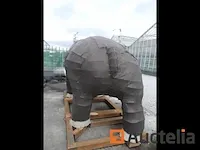 Rhinoceros-mozaïicultuur metalen structuur - afbeelding 2 van  7