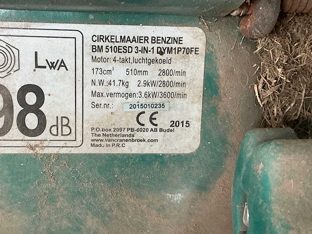 Rhodos dymip79fe grasmaaier - afbeelding 9 van  9