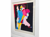 Richard lindner 1969 (after) - kamer te huur,, litho's 71x55 cm - ingelijst . 97x77 cm - afbeelding 4 van  7