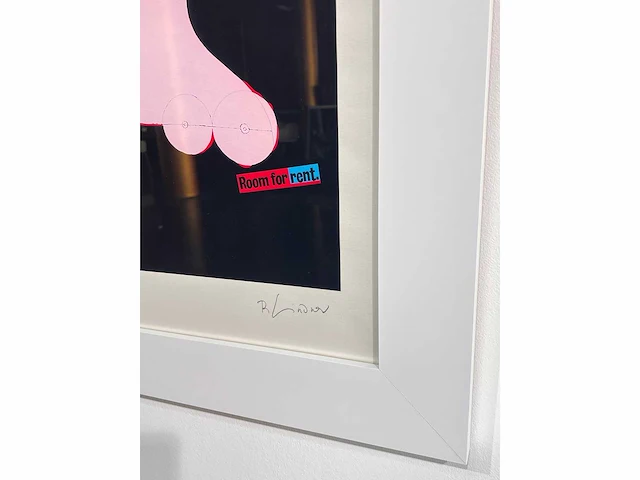 Richard lindner 1969 (after) - kamer te huur,, litho's 71x55 cm - ingelijst . 97x77 cm - afbeelding 5 van  7
