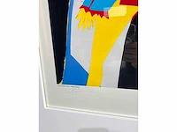 Richard lindner 1969 (after) - kamer te huur,, litho's 71x55 cm - ingelijst . 97x77 cm - afbeelding 6 van  7