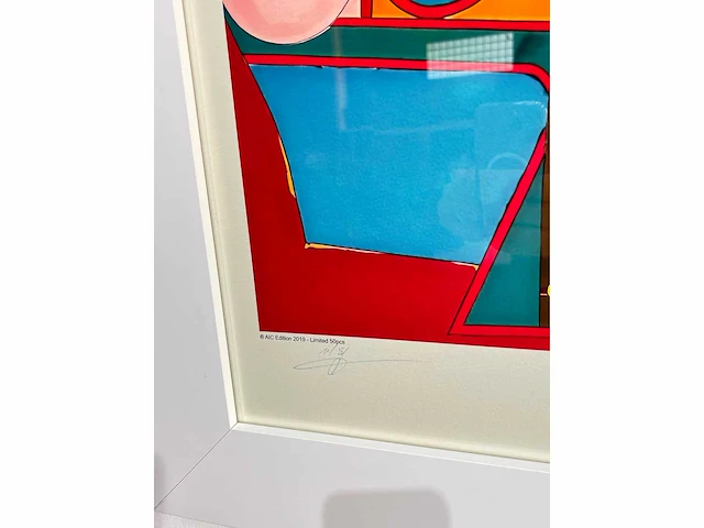 Richard lindner 1969 (after) - miss american indian, lithografieën 71x55 cm - ingelijst . 97x77 cm - afbeelding 5 van  7