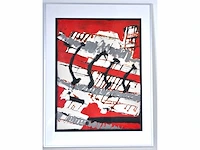 Richard tolmeyer - acryl op papier - ingelijst - afbeelding 2 van  6