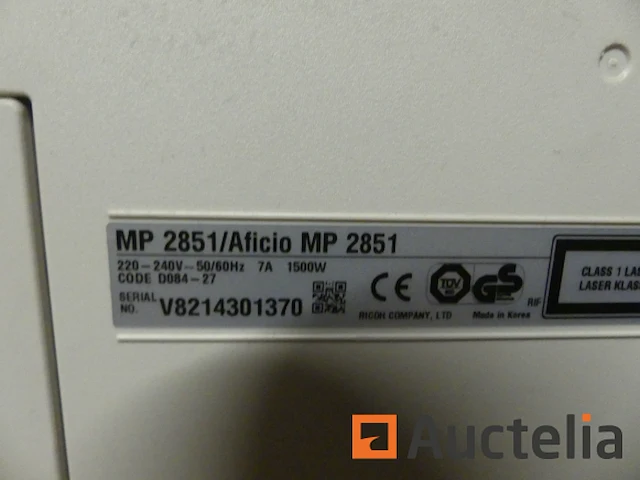 Ricoh aficio mp 2851 printer - afbeelding 6 van  14