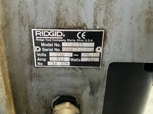 Ridgid 1233 draadsnijmachine - afbeelding 6 van  8
