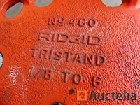Ridgid 460 buisbankschroef, virax werkbank - afbeelding 3 van  8