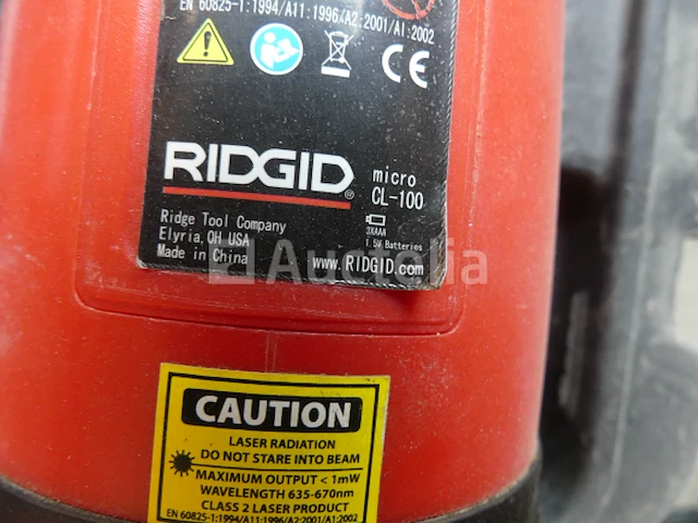 Ridgid micro cl-100 roterende laserwaterpas kit - afbeelding 2 van  8