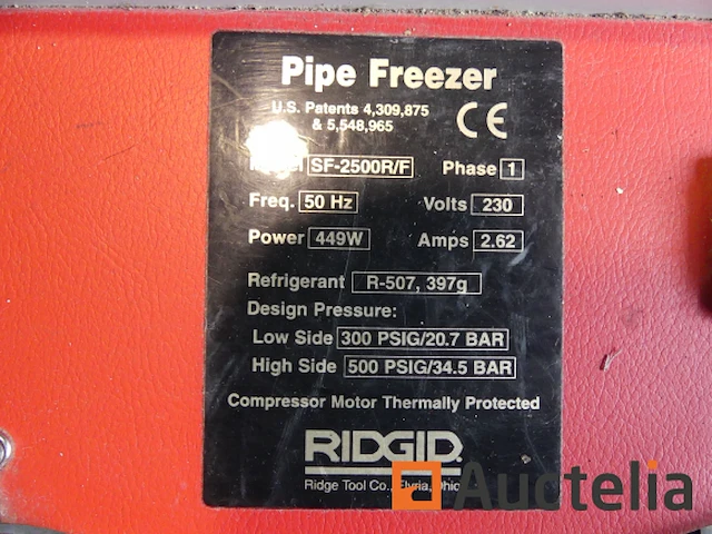 Ridgid pijp vriezer sf-2500r/f - afbeelding 4 van  6