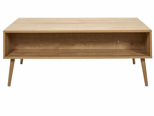 Rieten en houten salontafel 1 lade - afbeelding 6 van  6