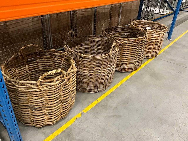 Rieten manden (4x) - afbeelding 2 van  5