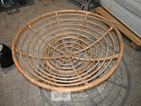 Rieten tafel uit 2 delen - afbeelding 2 van  4