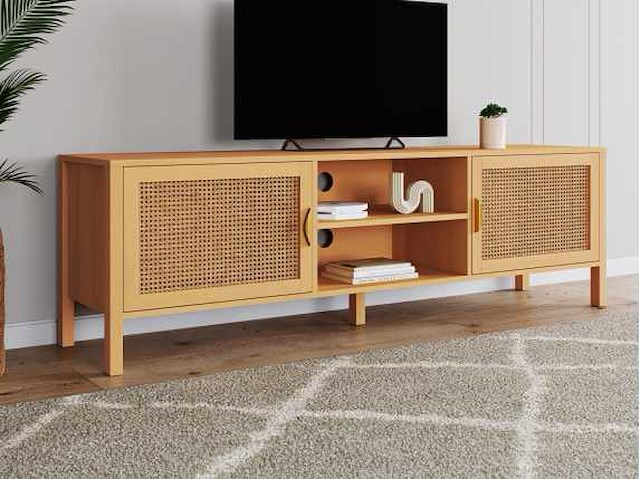 Rieten tv-standaards - 2 deuren - afbeelding 1 van  9