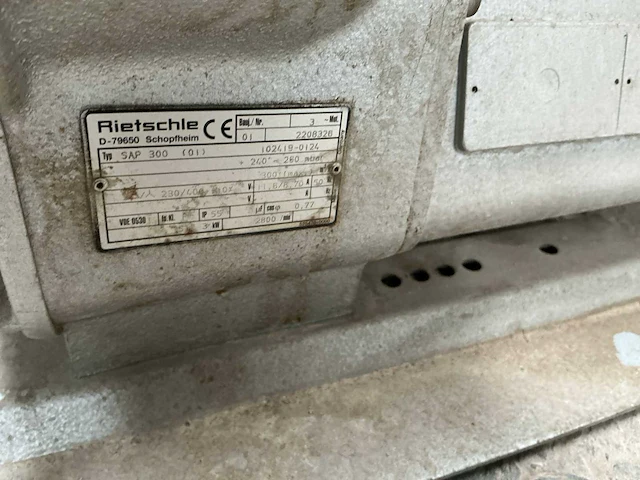Rietschle sap300 vacuümpomp - afbeelding 6 van  6