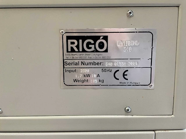 Rigo lamibind 340 semi-automatische thermosfles binder - afbeelding 6 van  14