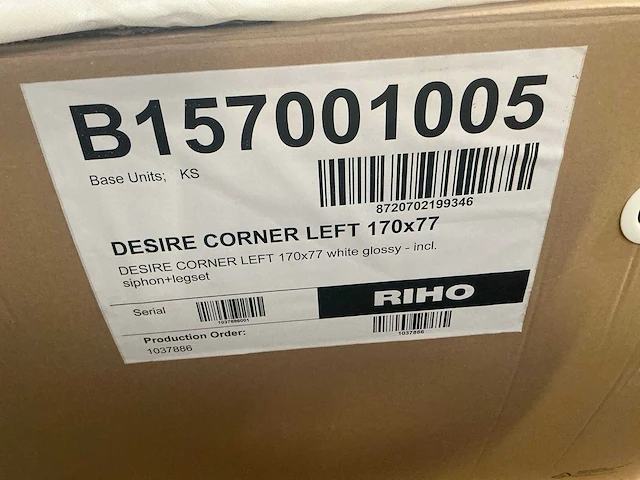 Riho desire corner left ligbad - afbeelding 6 van  7