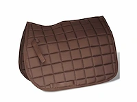 Rijzadelset 17,5" echt leer 12 cm 5 in 1 bruin - afbeelding 6 van  10