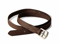 Rijzadelset 17,5" echt leer 12 cm 5 in 1 bruin - afbeelding 8 van  10