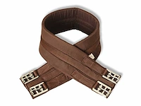 Rijzadelset 17,5" echt leer 12 cm 5 in 1 bruin - afbeelding 9 van  10