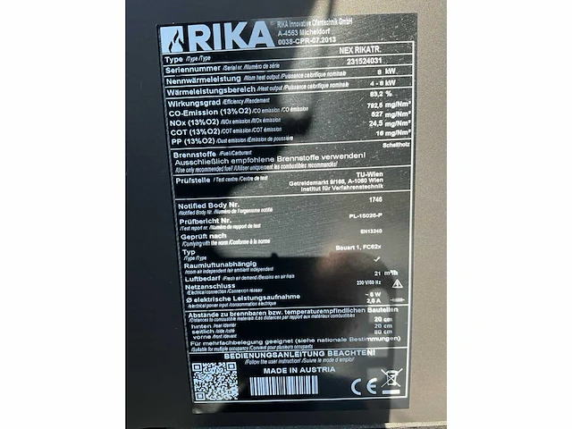Rika nex rikatronic4 speksteen pelletkachel - afbeelding 8 van  8