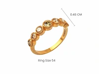 Ring 14k goud met natuurlijke diamanten 2.45 grm - afbeelding 4 van  4