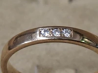 Ring met 3 steentjes - afbeelding 2 van  3