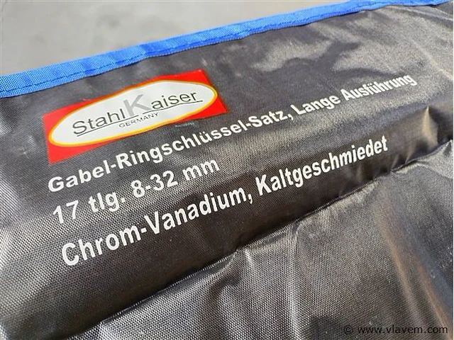 Ring steeksleutelset 17 delig extra lang,stalhkaiser - afbeelding 3 van  6