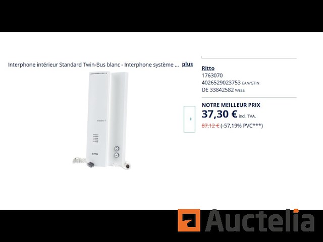 Ritto 1763070 intercom voor binnen - afbeelding 1 van  1