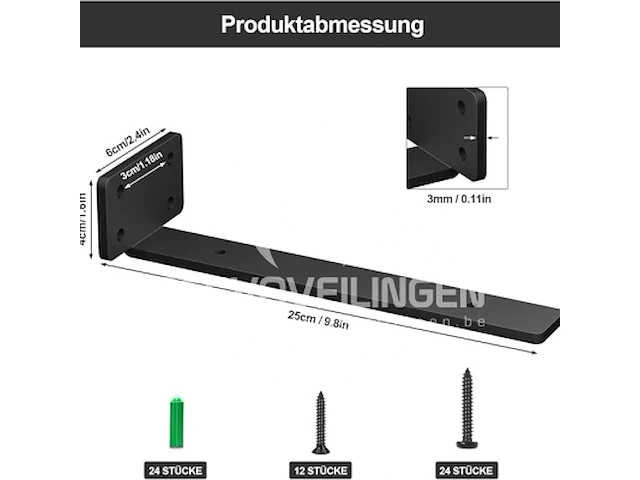 Riuog 6-pack heavy duty plankbeugels - afbeelding 4 van  5