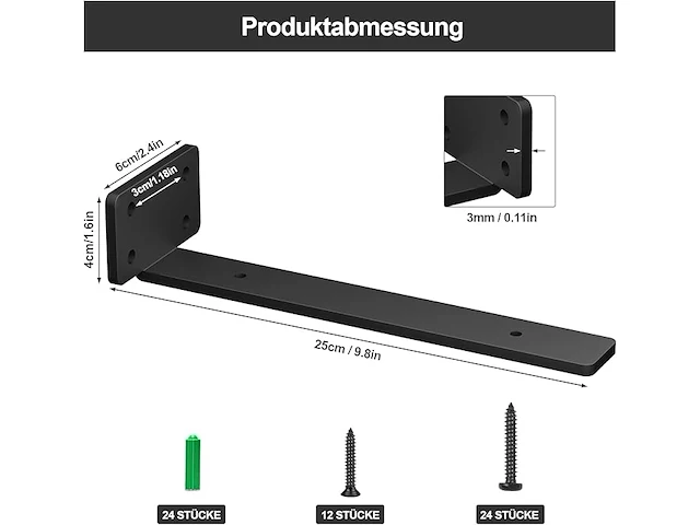 Riuog 6-pack heavy duty plankbeugels - afbeelding 3 van  4