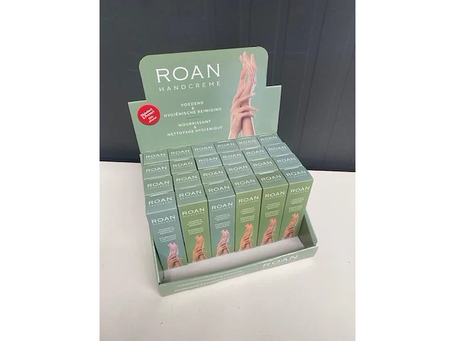 Roan - display met 24 tubes 75 ml. - verzorgende en desinfecterende handcrème - afbeelding 1 van  4
