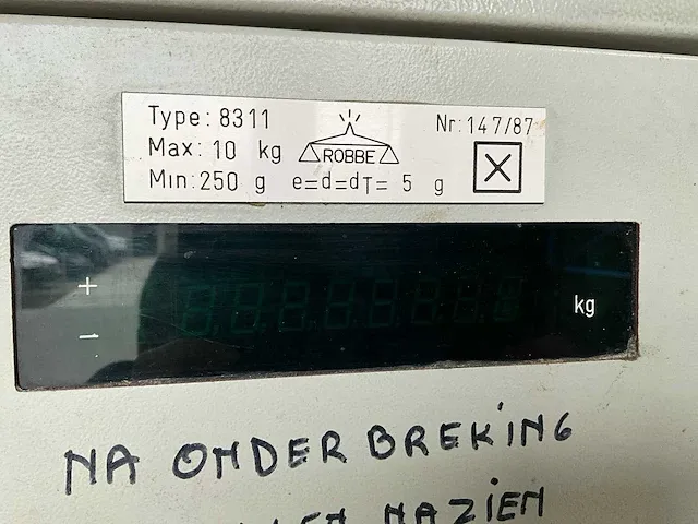 Robbe 8311 semi-automatische zakkenvulmachine - afbeelding 2 van  11