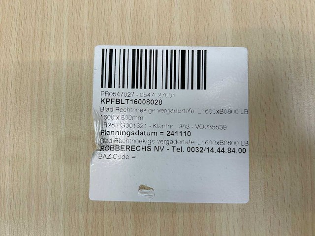 Robberechts - bureautafel - desktable (5x) - afbeelding 2 van  10