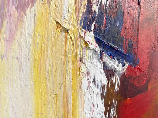 Robbert fortgens - abstracte compositie - olie op doek - afbeelding 3 van  15