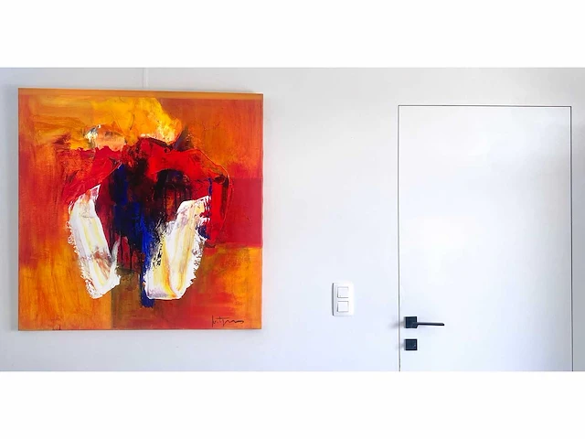 Robbert fortgens - abstracte compositie - olie op doek - afbeelding 5 van  15