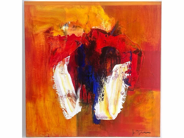 Robbert fortgens - abstracte compositie - olie op doek - afbeelding 8 van  15