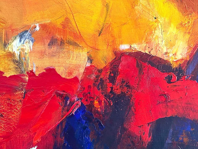 Robbert fortgens - abstracte compositie - olie op doek - afbeelding 12 van  15