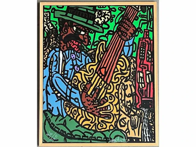 Robert combas (lyon 1957) buitenkans - afbeelding 1 van  5