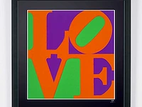 Robert indiana (after) - "love" n°1 - 50x50 cm - gelimiteerde oplage 30st - afbeelding 1 van  5