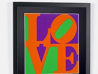 Robert indiana (after) - "love" n°1 - 50x50 cm - gelimiteerde oplage 30st - afbeelding 3 van  5