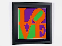 Robert indiana (after) - "love" n°1 - 50x50 cm - gelimiteerde oplage 30st - afbeelding 4 van  5