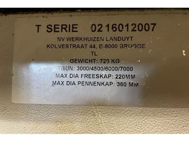 Robland freesmachine - afbeelding 8 van  8
