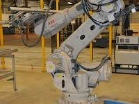Robot abb ab + 2 rotating platform + brushing machine + belt conveyor - afbeelding 6 van  10