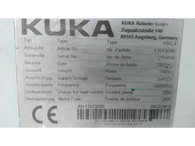 Robot kuka - afbeelding 5 van  7