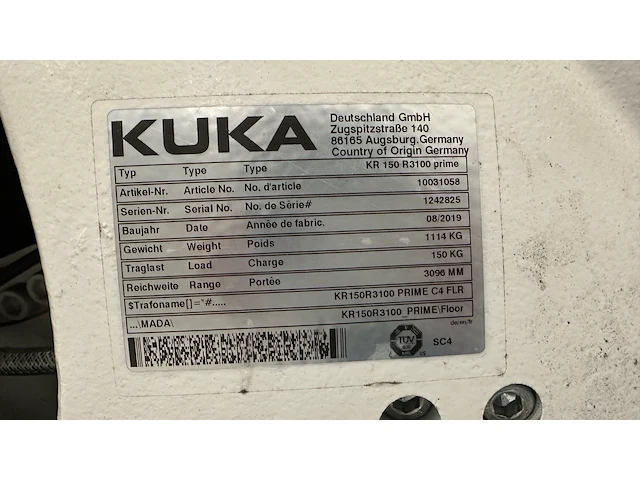 Robot kuka - afbeelding 2 van  2