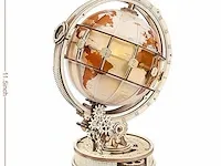 Robotime 3d houten puzzel lichtgevende globe - afbeelding 2 van  4