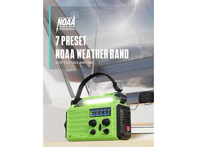 Rocam cr1009 handcrank noodradio - afbeelding 2 van  3